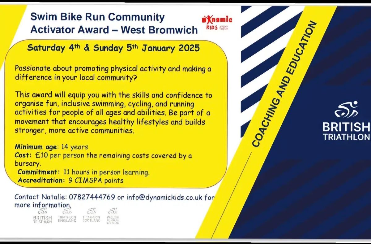 Community Activator - Bike, Walk & Run - Dynamic Kids