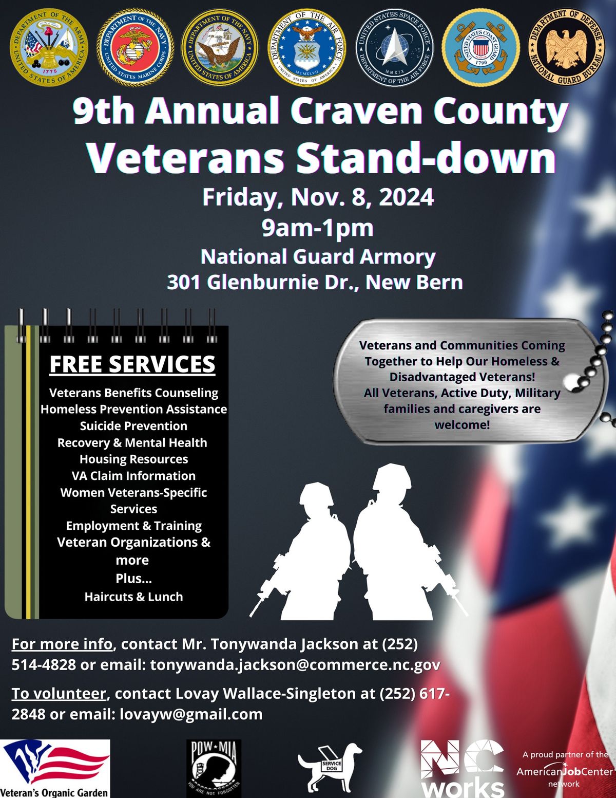 9th Annual Craven County Veterans Stand-down