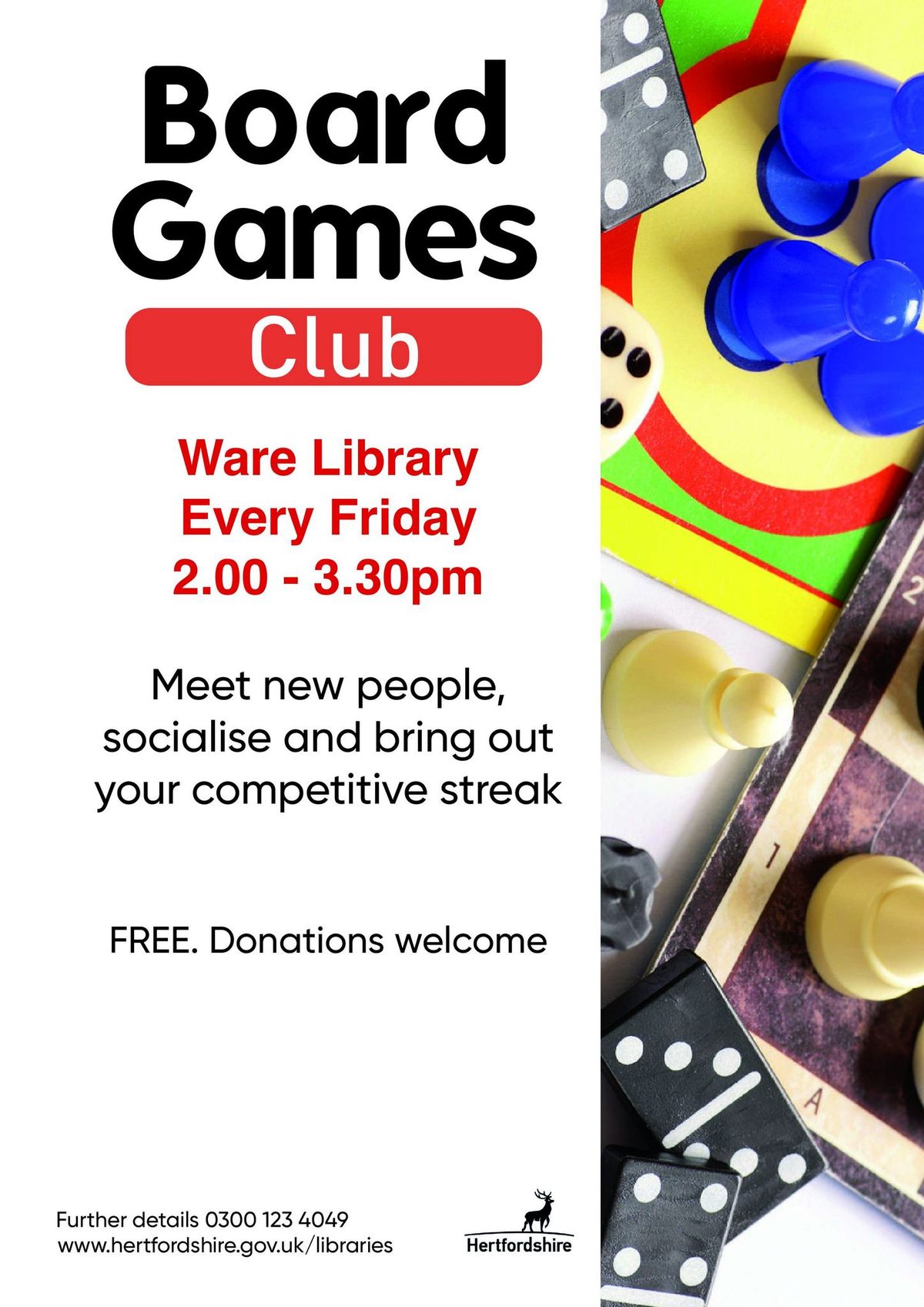 Board Games Club at Ware Library