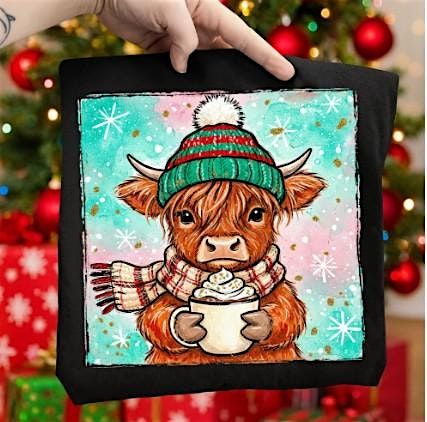 Christmas Highland Cow Painting Workshop