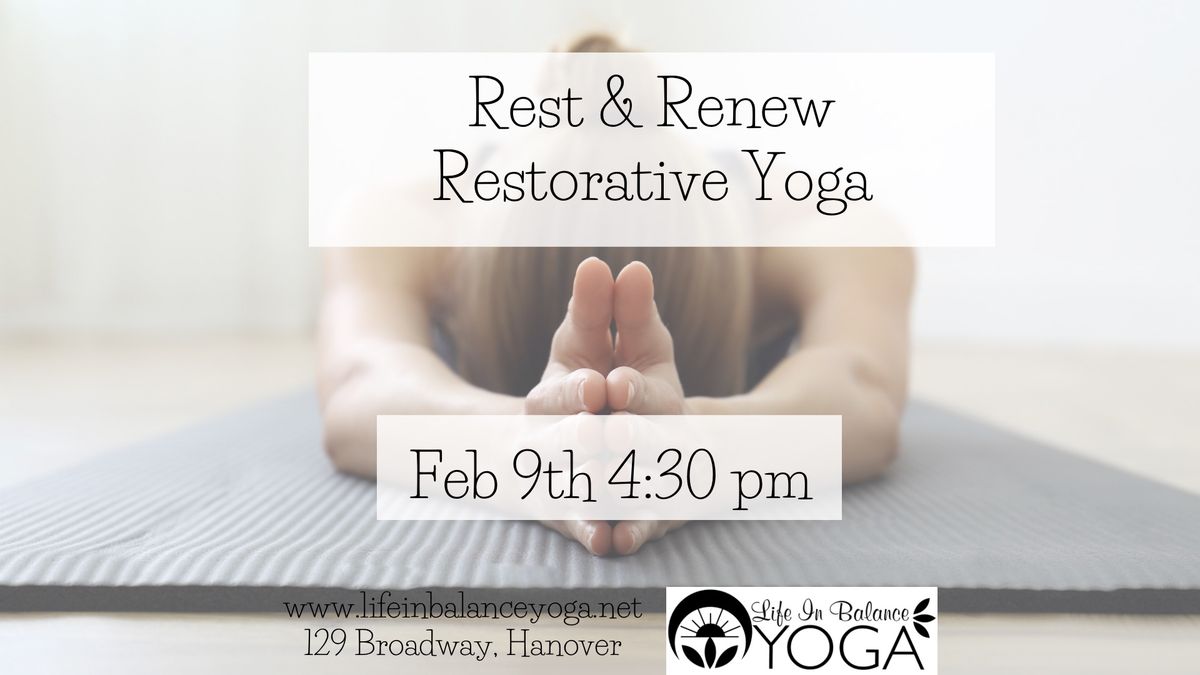 Rest & Renew Restorative Yoga 