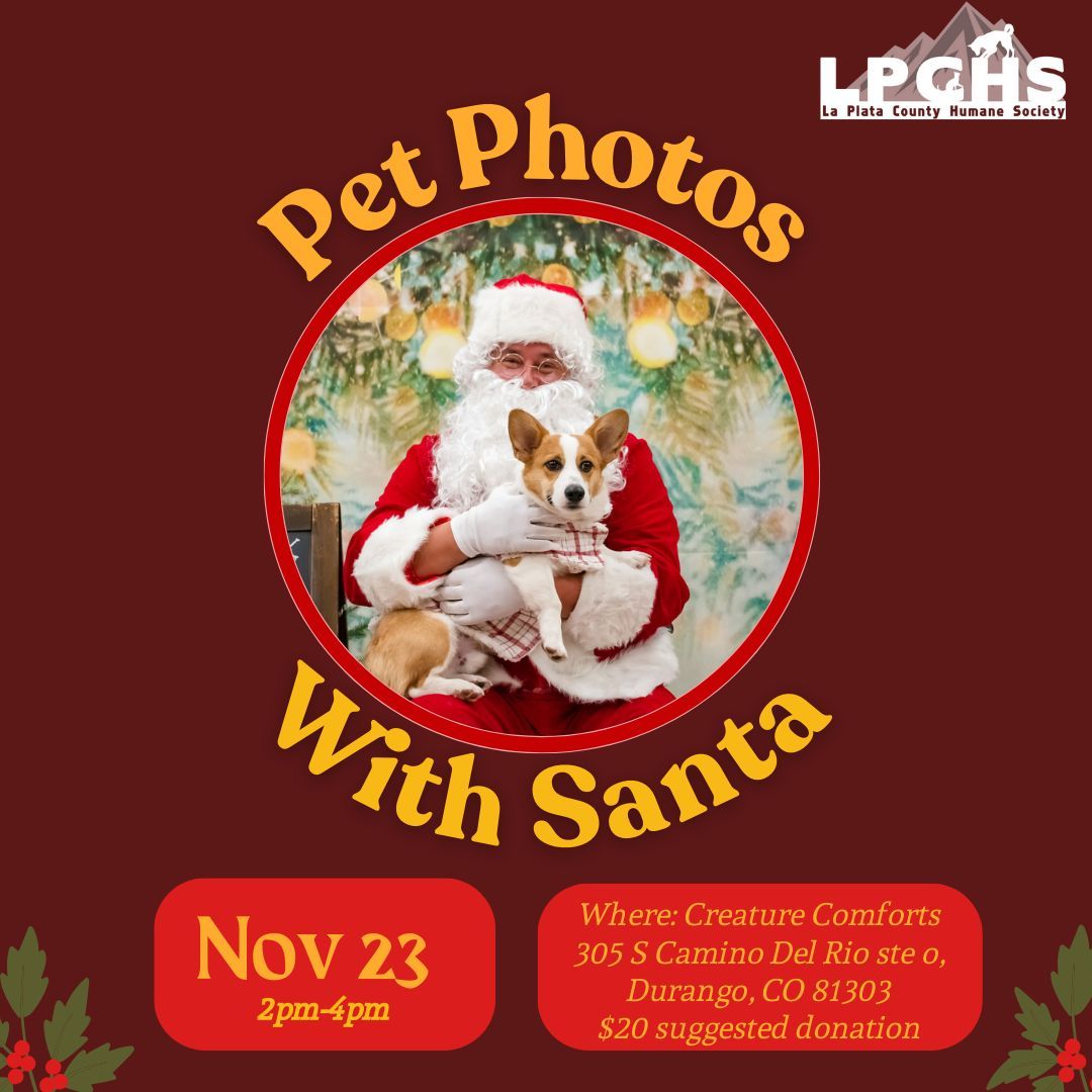 Pet Photos with Santa