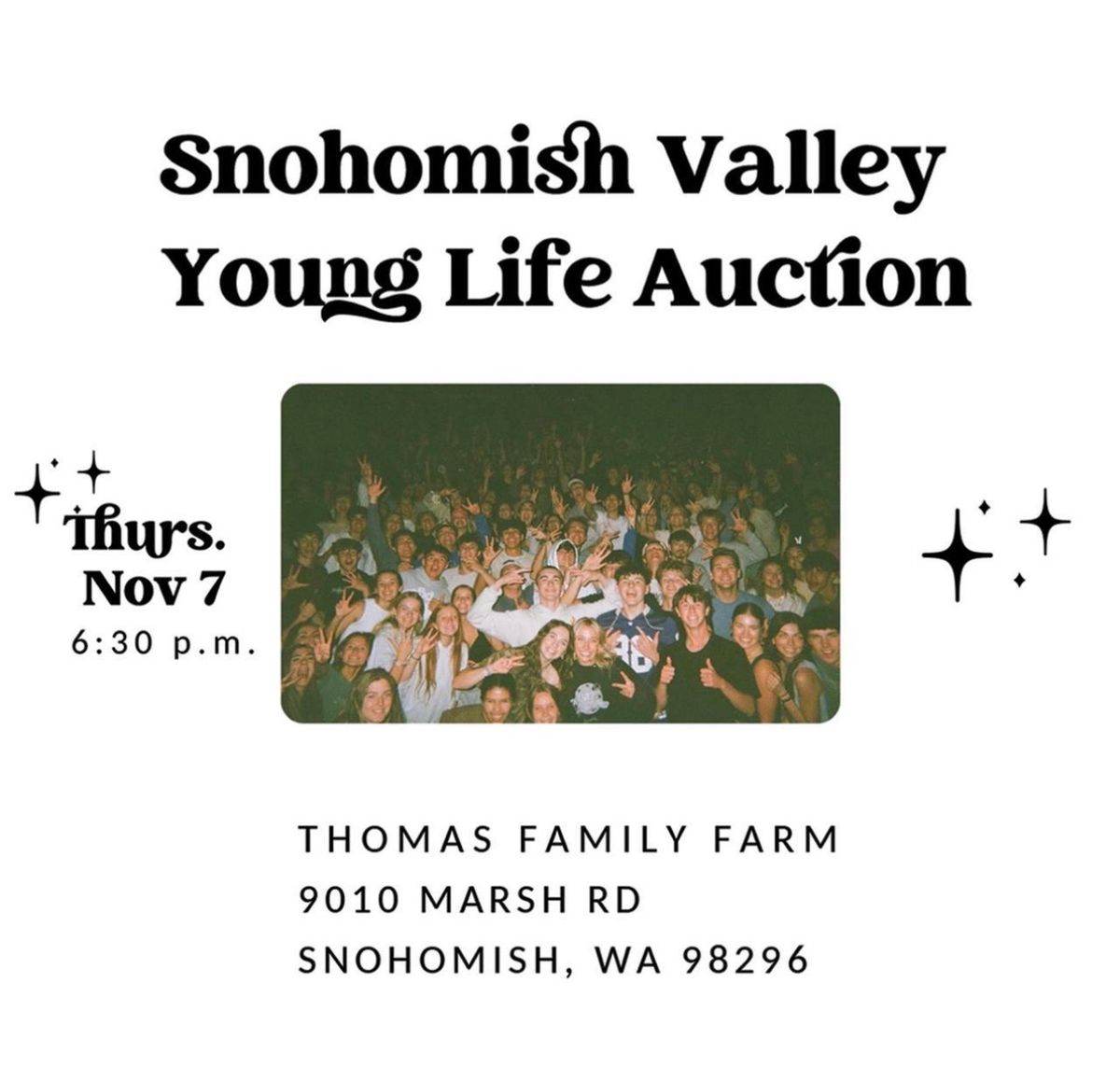 Snohomish Valley Young Life Annual Auction