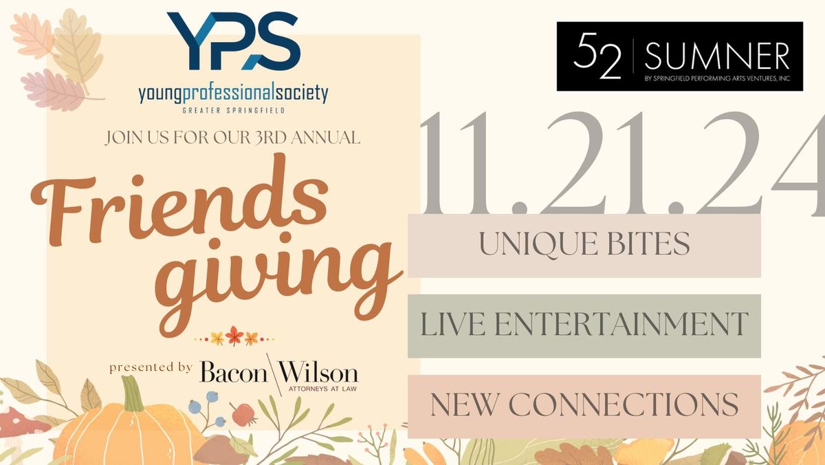 3rd Annual YPS Friendsgiving