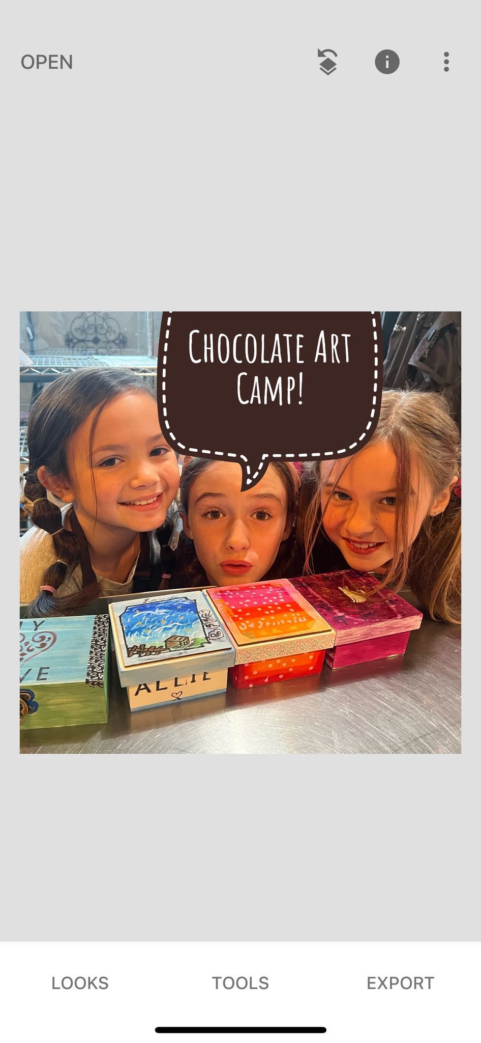 Chocolate Art Camp