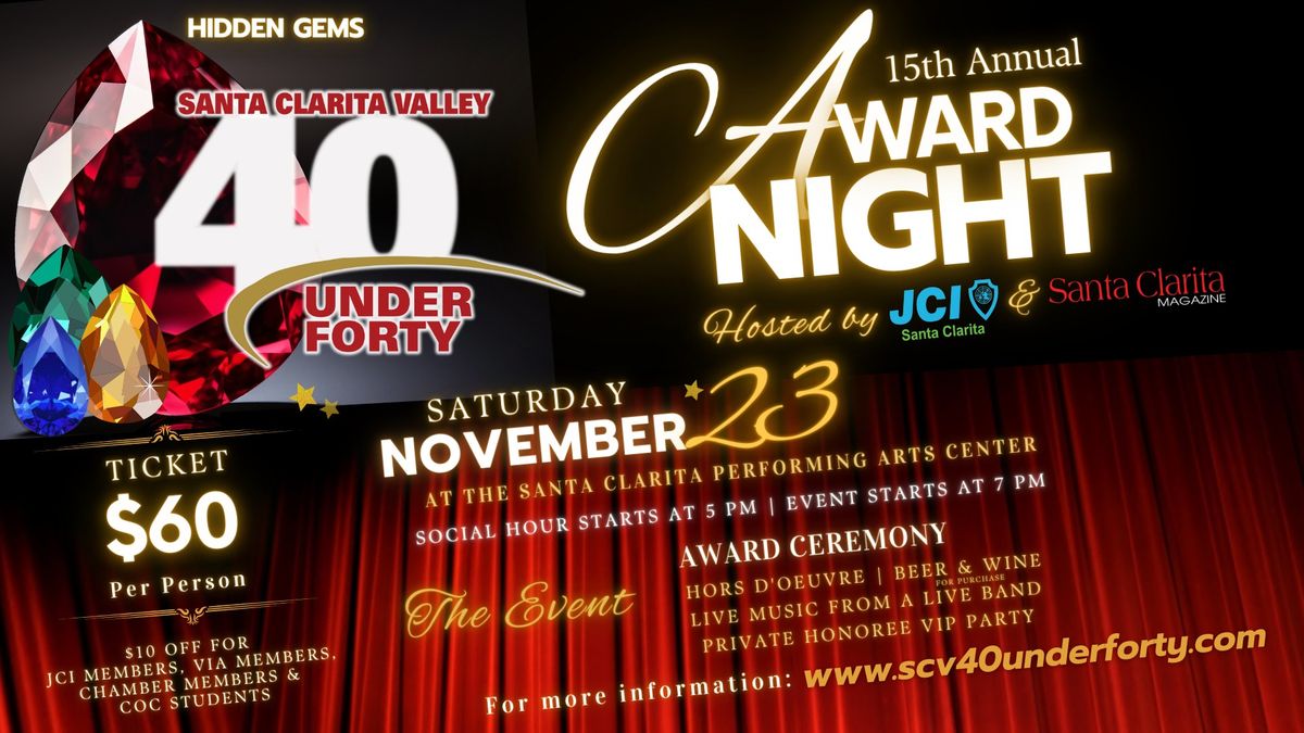 SCV 40 Under Forty Award Night 2024