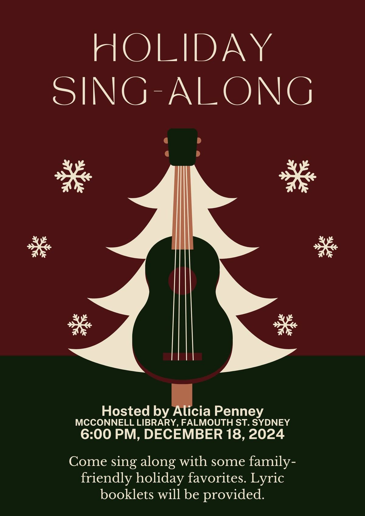 Holiday Sing-Along at the McConnell Library