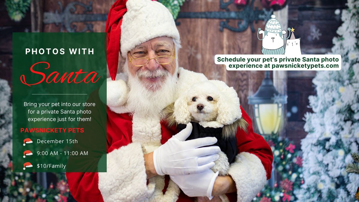 Santa Photos at Pawsnickety Pets