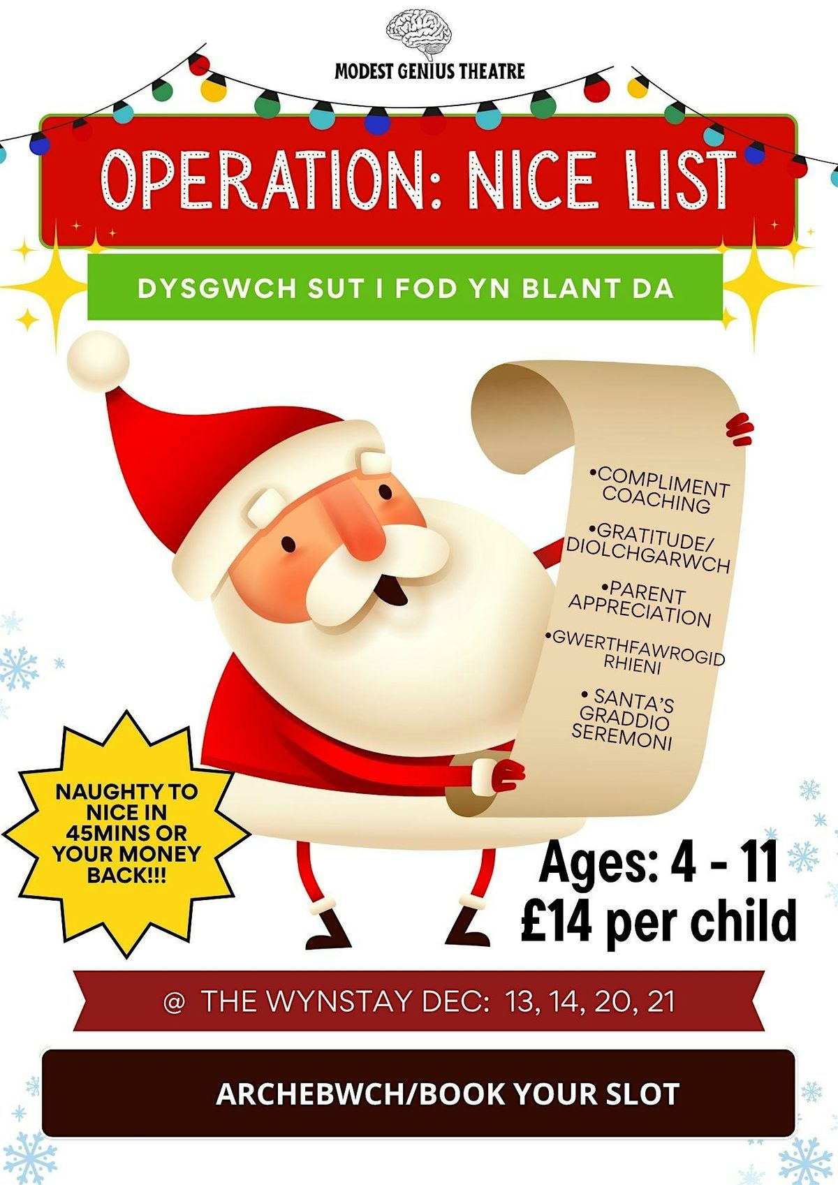 Operation: Nice List! Magical training camp for future kind, caring humans