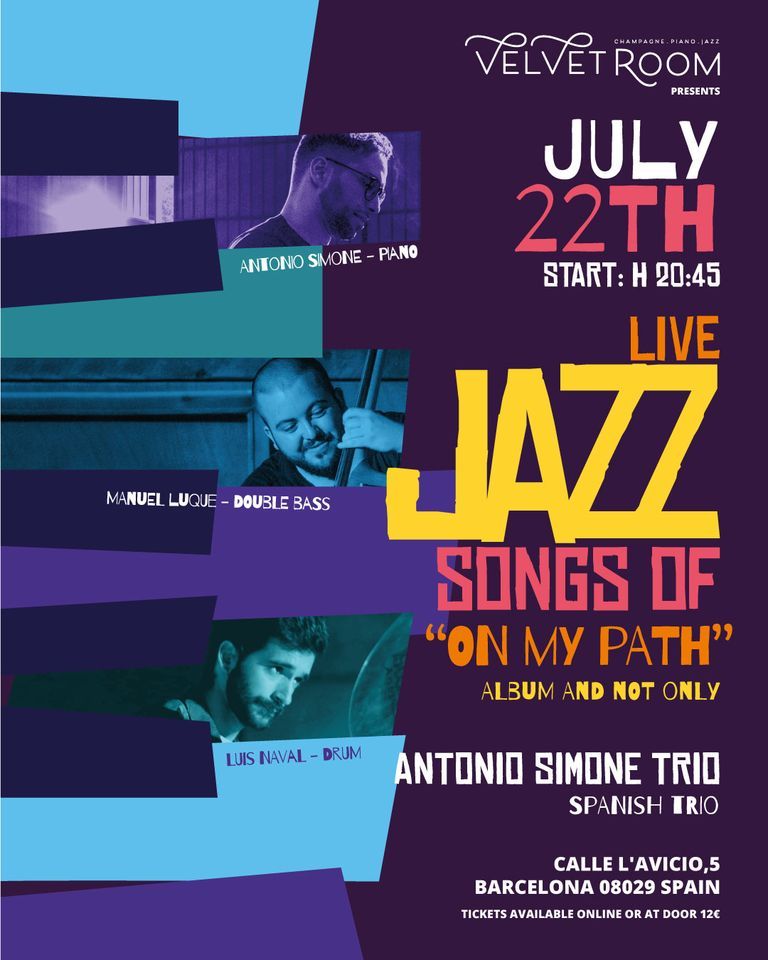 Antonio Simone Trio - Velvet Room BCN - Barcelona (Spain)