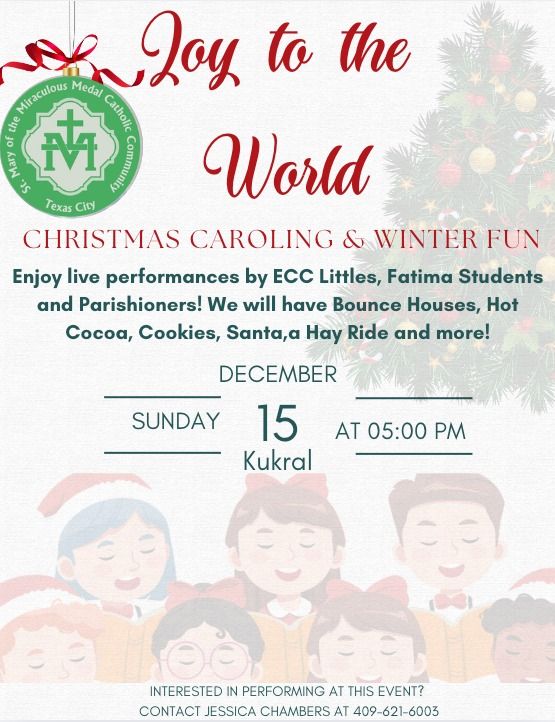 "Joy to the World" Christmas Caroling and Winter Fun!