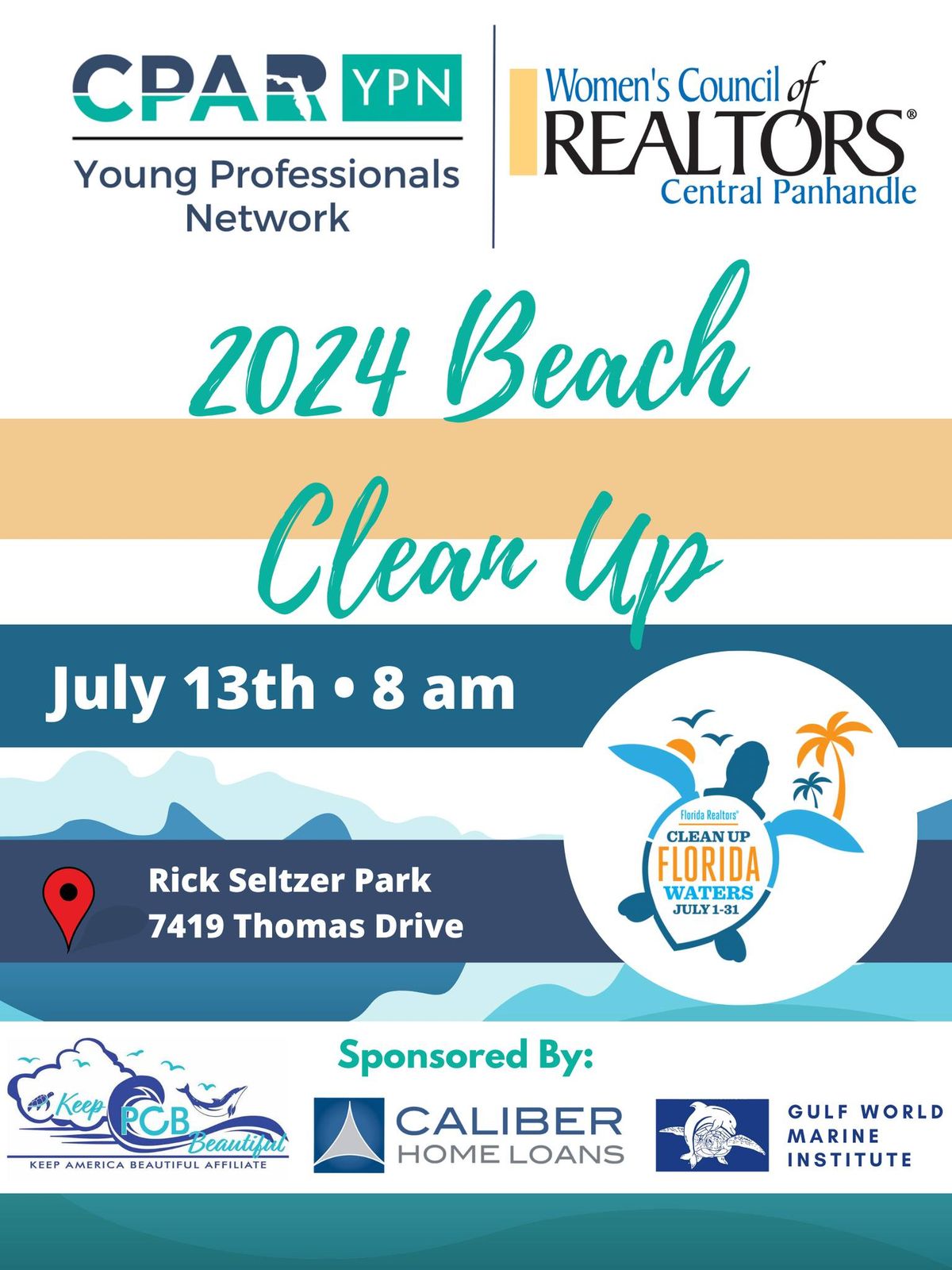 Annual Beach Clean Up with CPAR YPN and WCR Central Panhandle