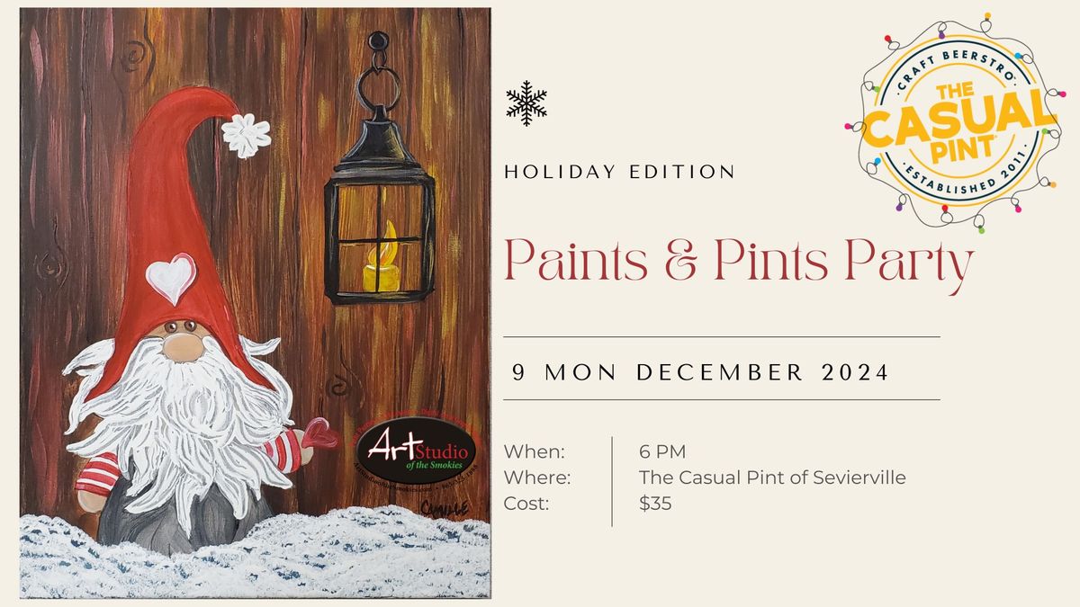 Paints & Pints Party: Holiday Edition!