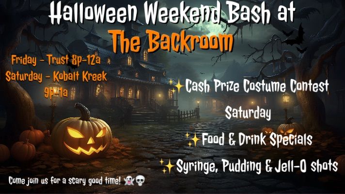 Backroom\u2019s Annual Halloween Weekend Bash