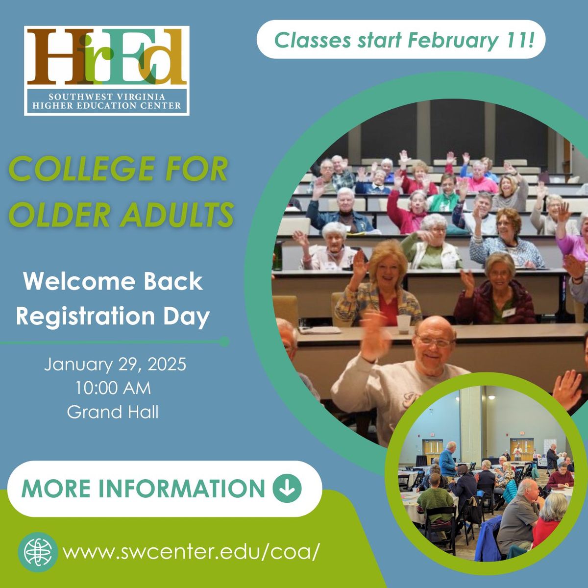 College for Older Adults Welcome Back Registration Day