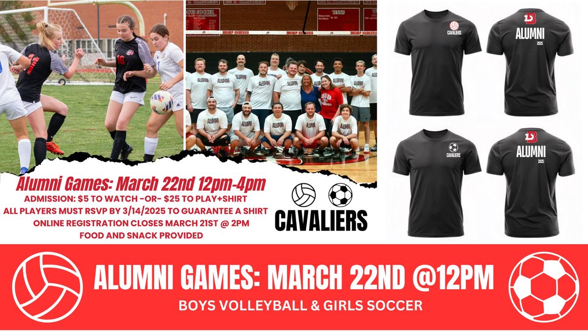 Alumni Spring Sports - Boys Volleyball & Girls Soccer