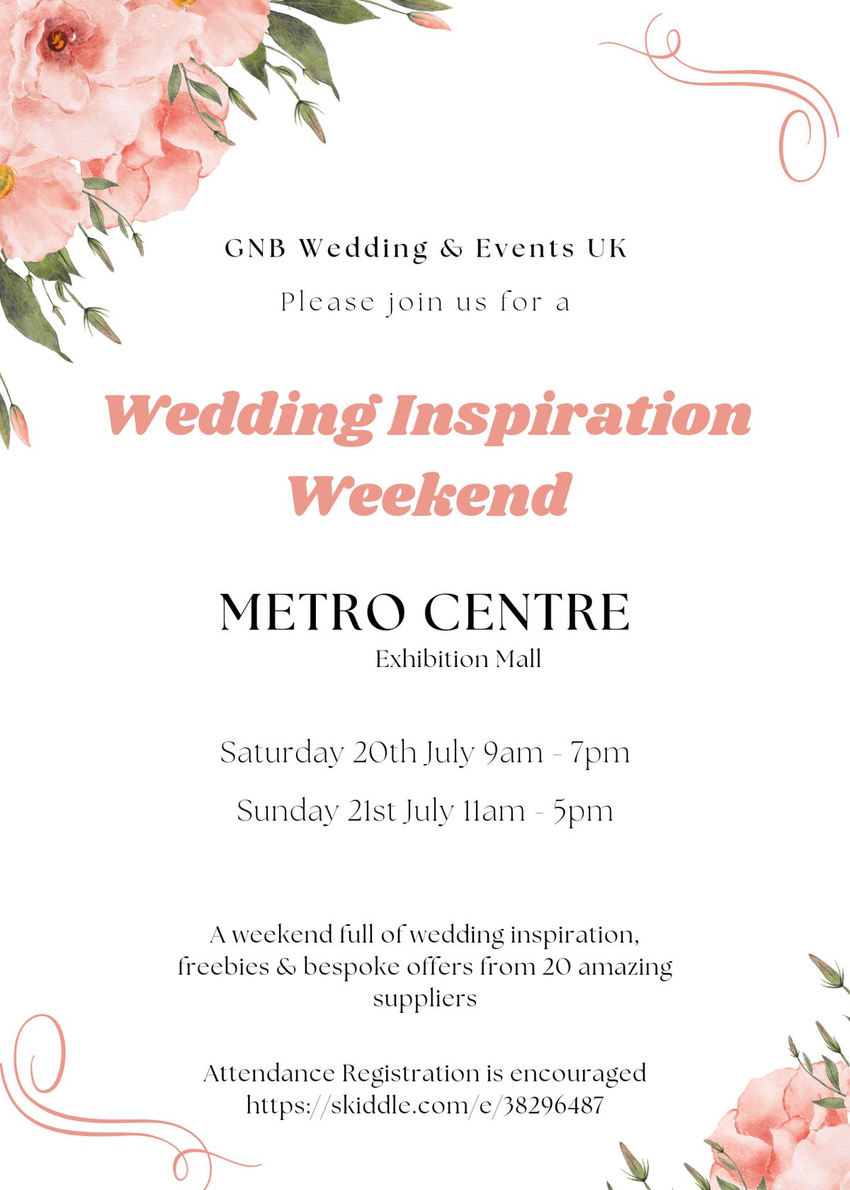 Metro Centre Wedding Inspiration Weekend
