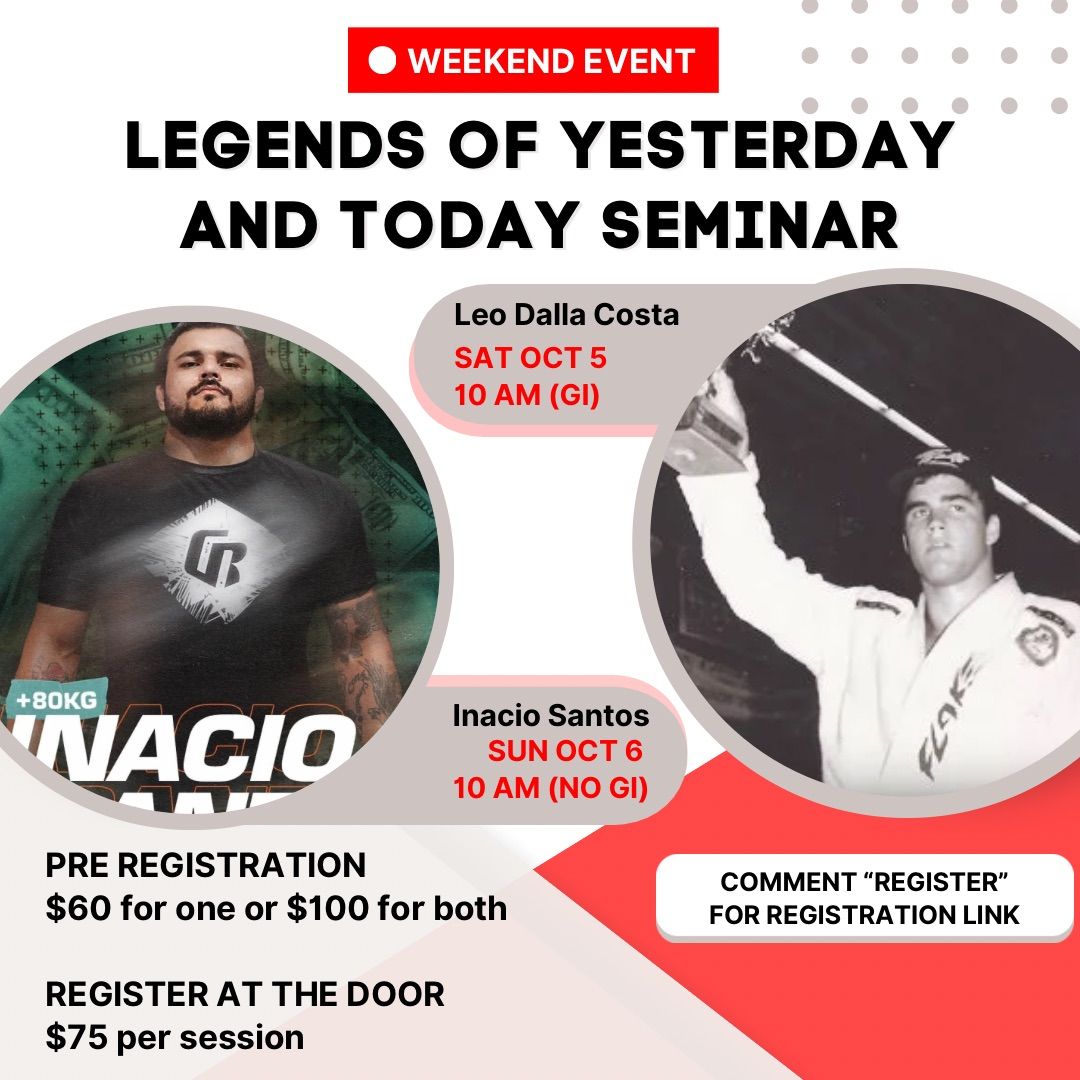 Legends of yesterday and today event - 2 day seminar 