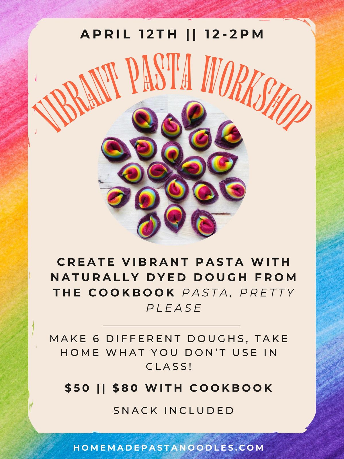 NEW! Vibrant Pasta Workshop 