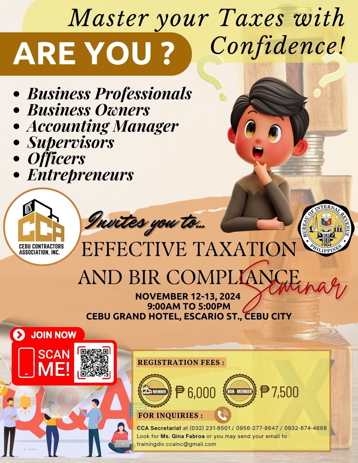 EFFECTIVE TAXATION & BIR COMPLIANCE SEMINAR WORKSHOP