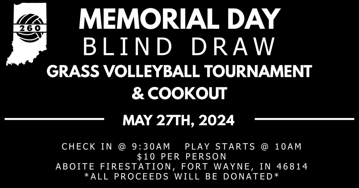 Memorial Day Blind Draw & Cook Out
