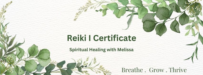 Reiki I Certificate