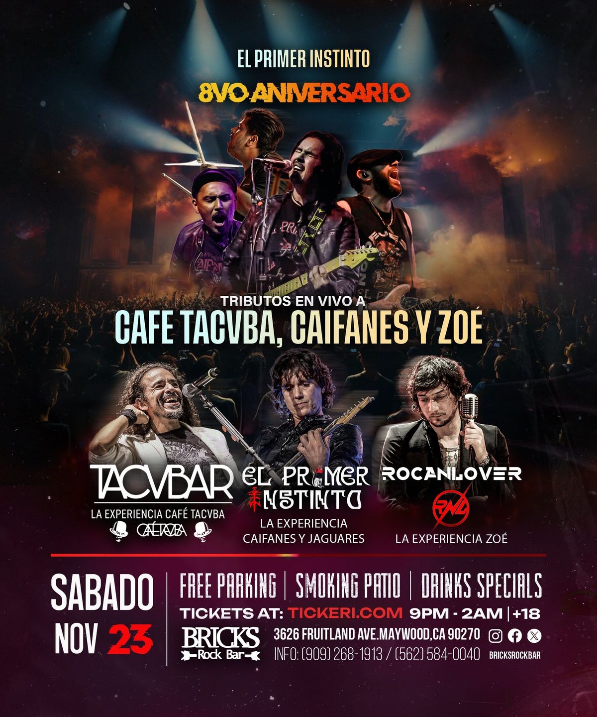 CAIFANES, CAFE TACVBA Y ZO\u00c9 TRIBUTOS EN VIVO