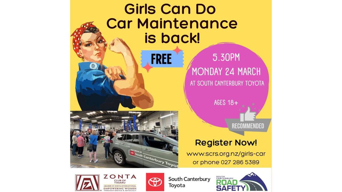 Girls Can Do Car Maintainance @ South Canterbury Toyota 