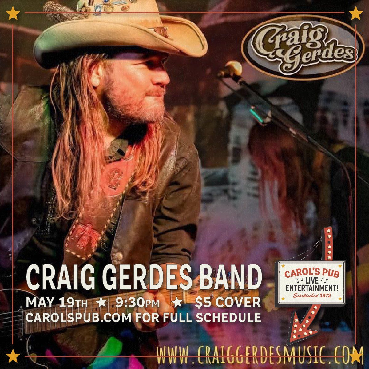 Craig Gerdes at Carols Pub