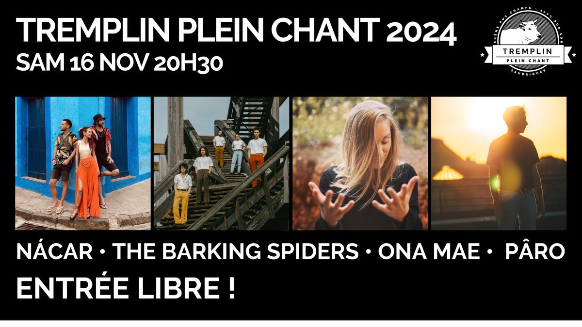 Tremplin Plein Chant 2024 \u2b50 Saubrigues \u2b50 Sam 16 nov 20H30