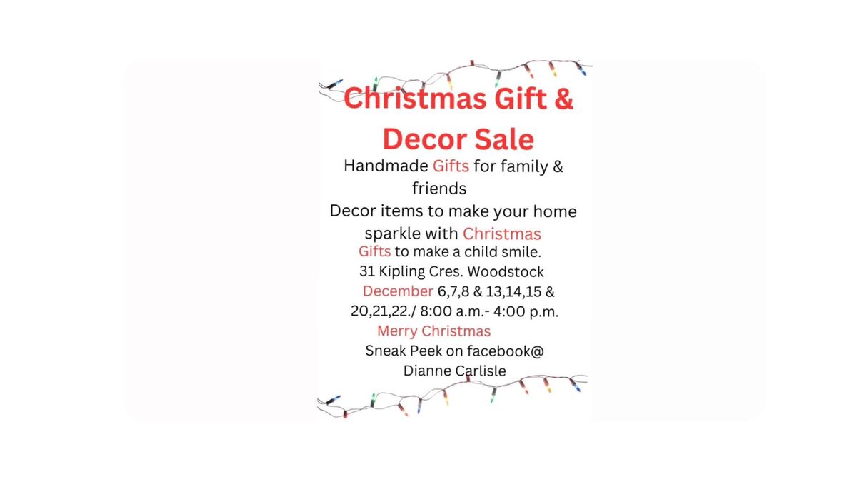 Christmas Craft & Decor Sale