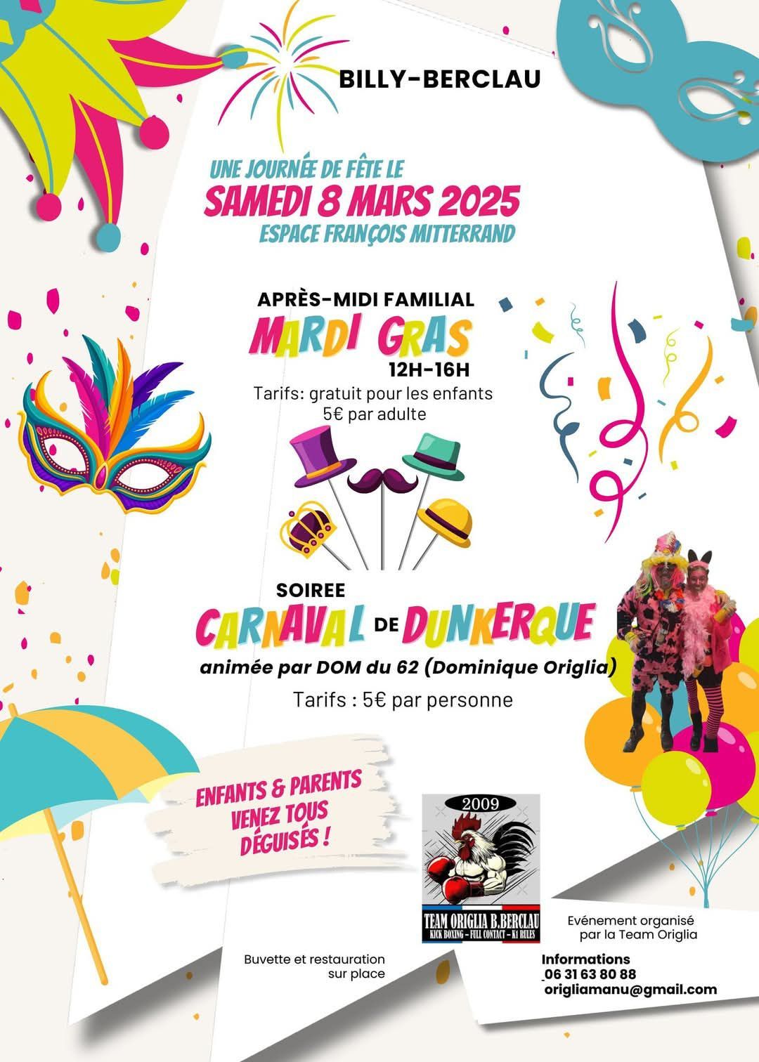 carnaval du Club BILLY-BERCLAU 