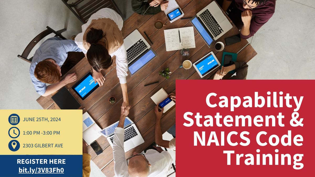 Capability Statement & NAICS Code Training