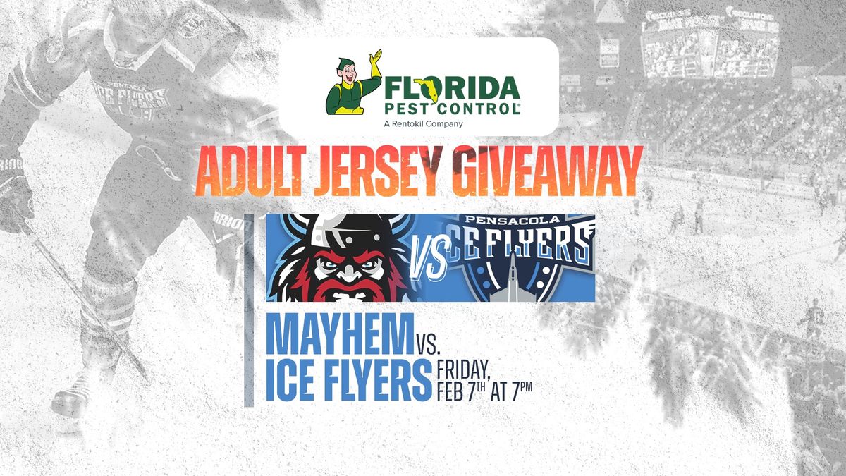 Adult Jersey Giveaway: Ice Flyers vs Mayhem