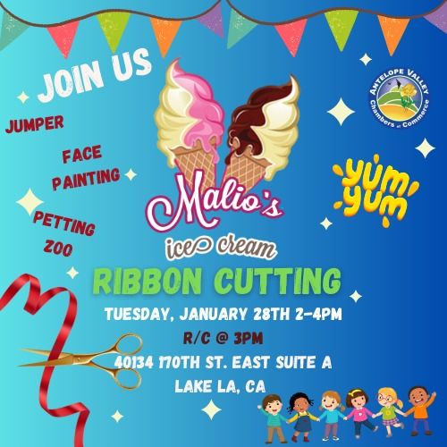 Malio's Ice Cream Ribbon Cutting