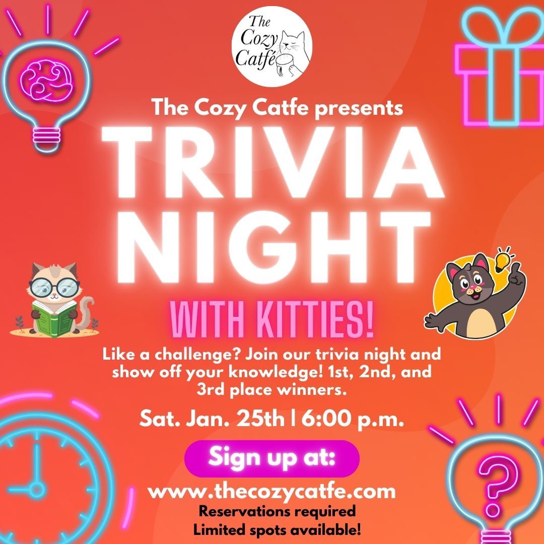 Trivia Night with kitties!