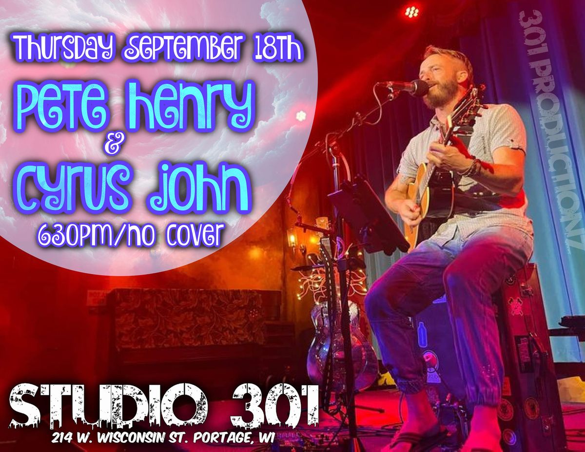 Cyrus John & Pet Henry Thirsty Thursday featured artists!