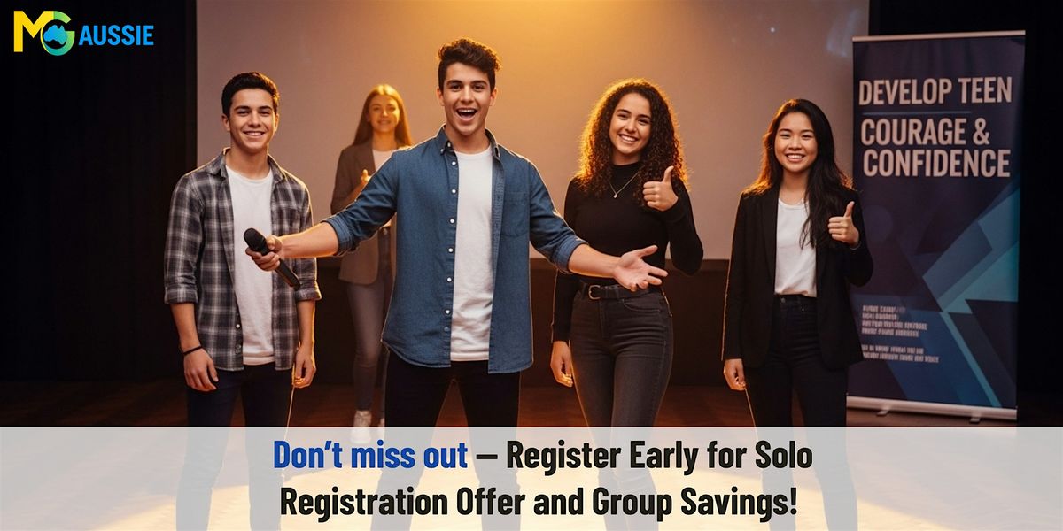 Develop Teen Courage & Confidence \u2013 1 Day Workshop in Cairns