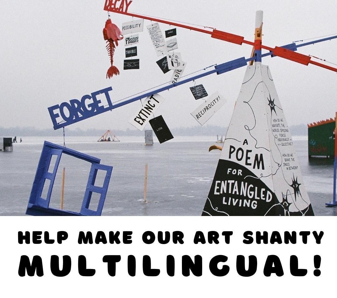 Make a Multilingual Art Shanty! Spill Paint, Not Oil!