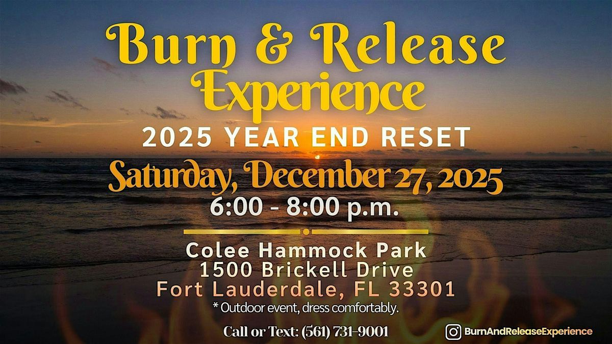 Burn and Release Experience: 2025 Year End Reset