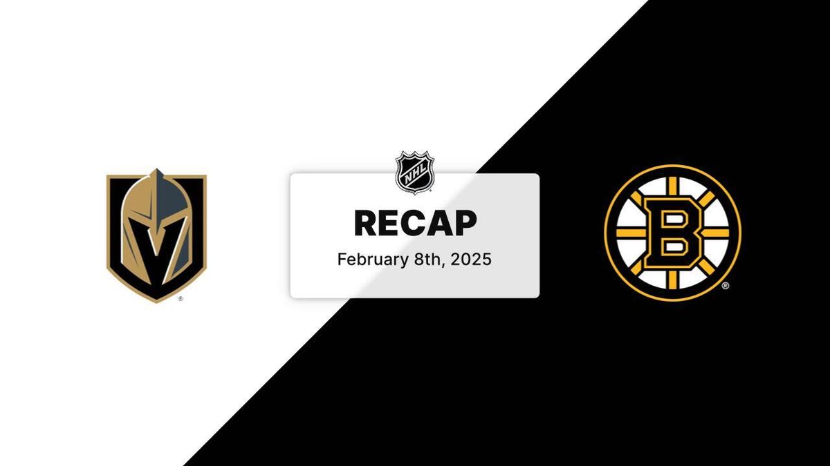 Vegas Golden Knights vs. Boston Bruins