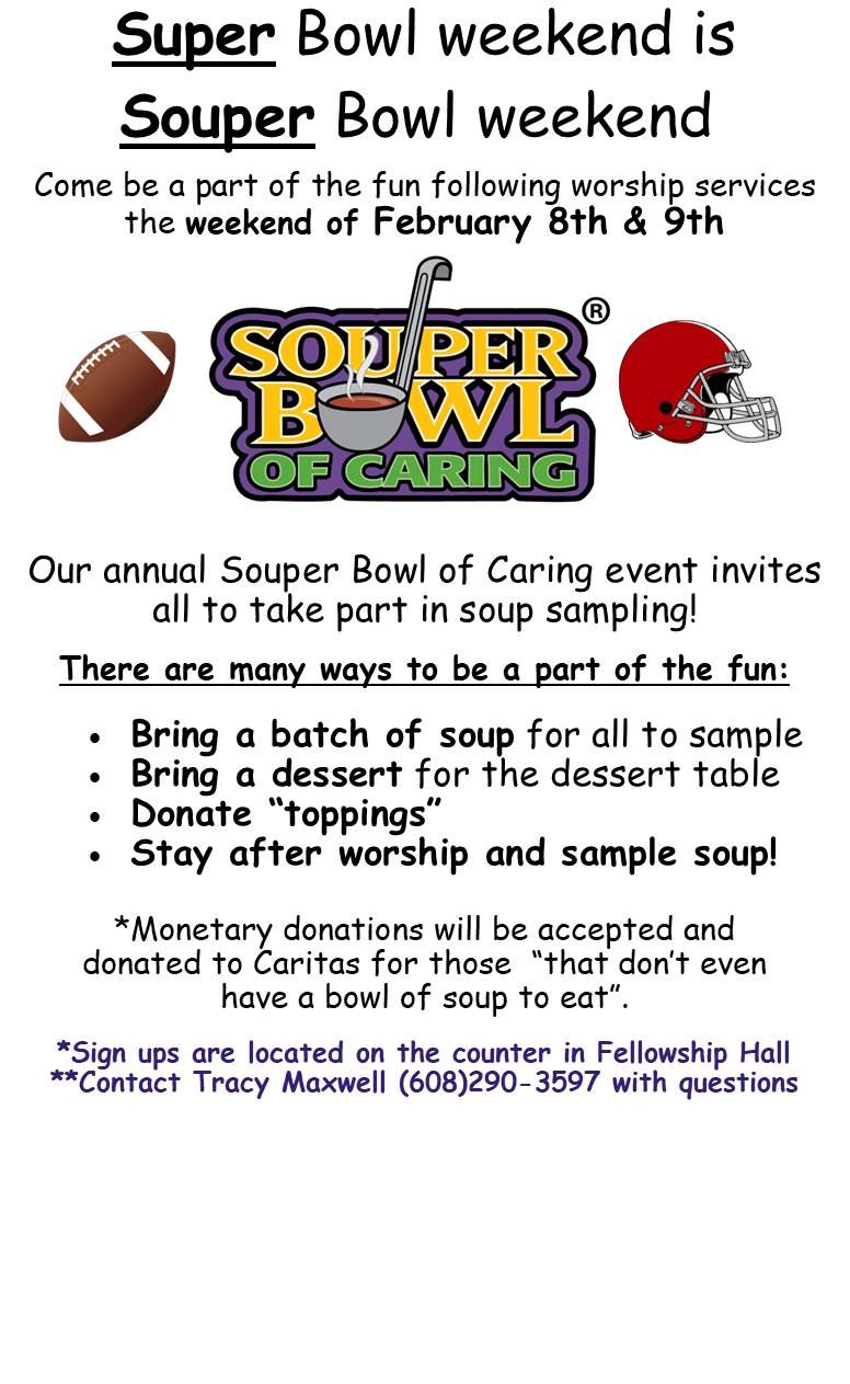 Souper Bowl of Caring Sunday 