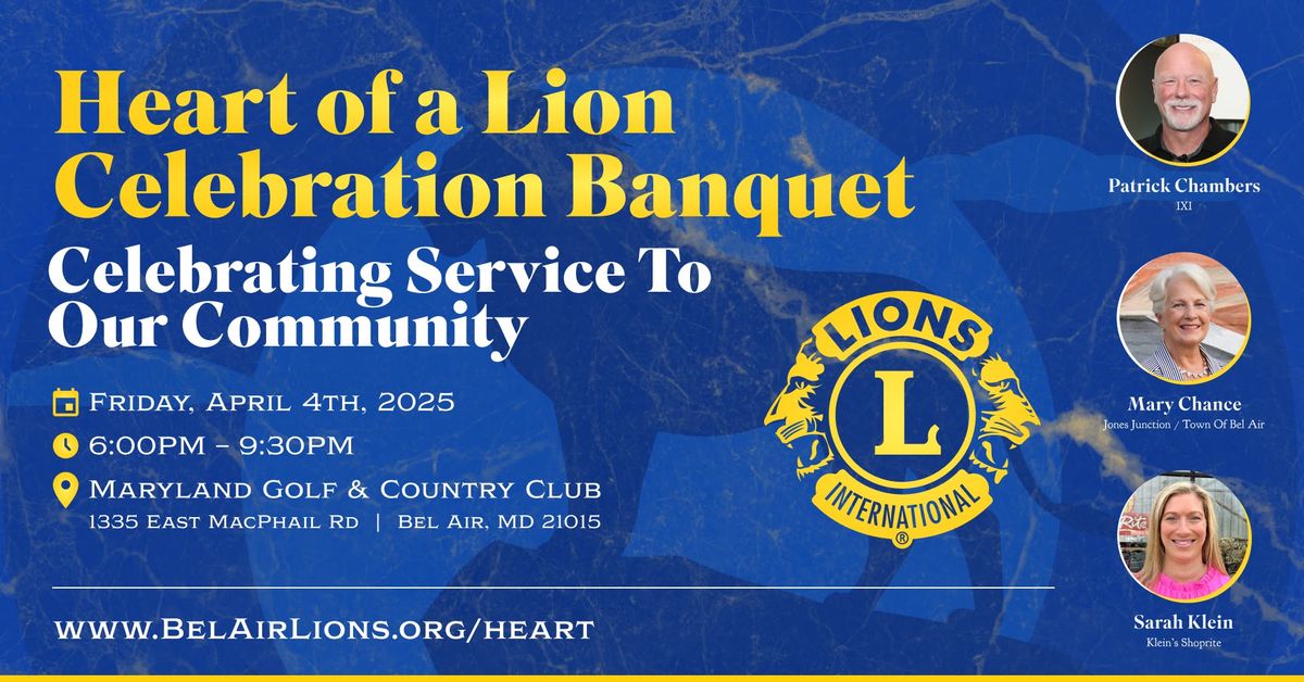 Heart of a Lion Celebration Banquet