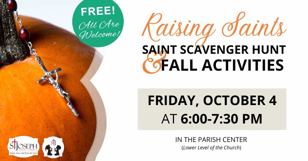 Saint Scavenger Hunt & Fall Activities