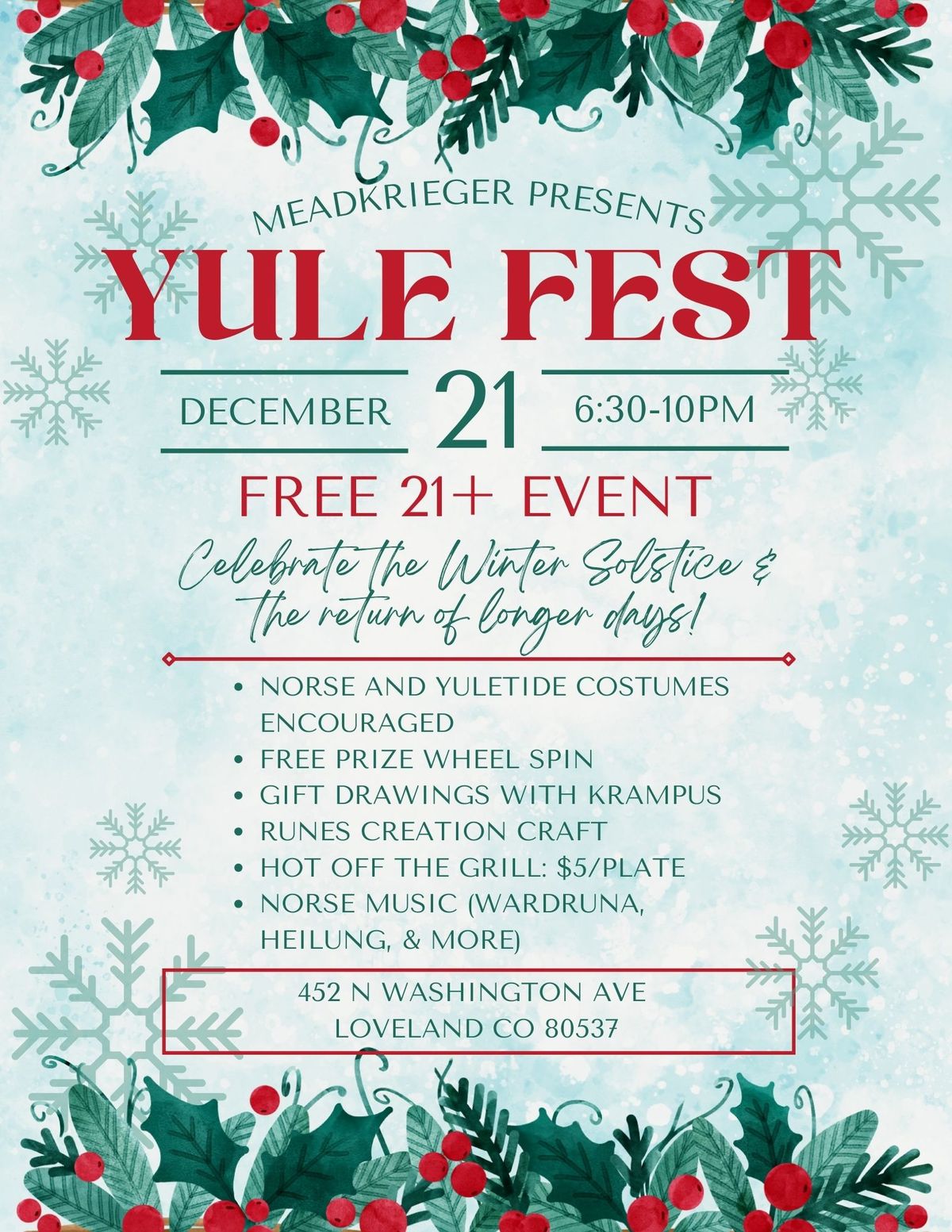 Yule Fest at MeadKrieger