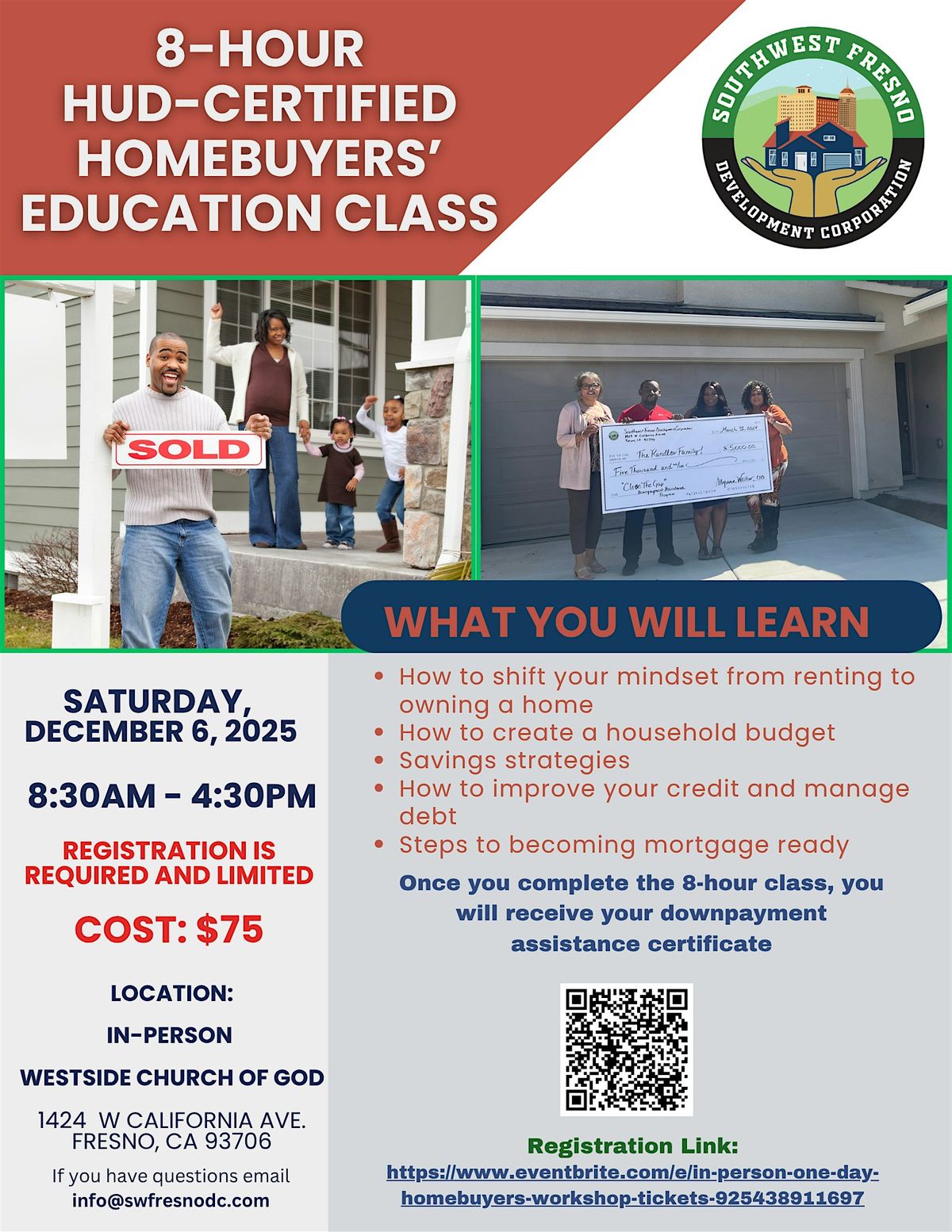 In-Person One-Day Homebuyers' Workshop