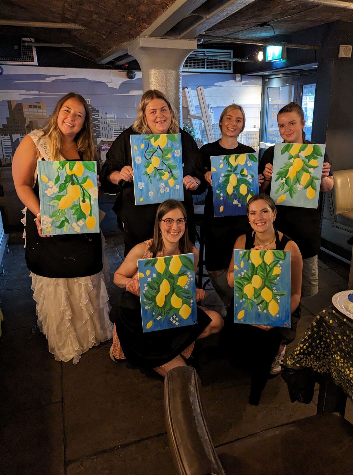 Paint and Sip - Summer Lemons | Arts Bar Hope Street