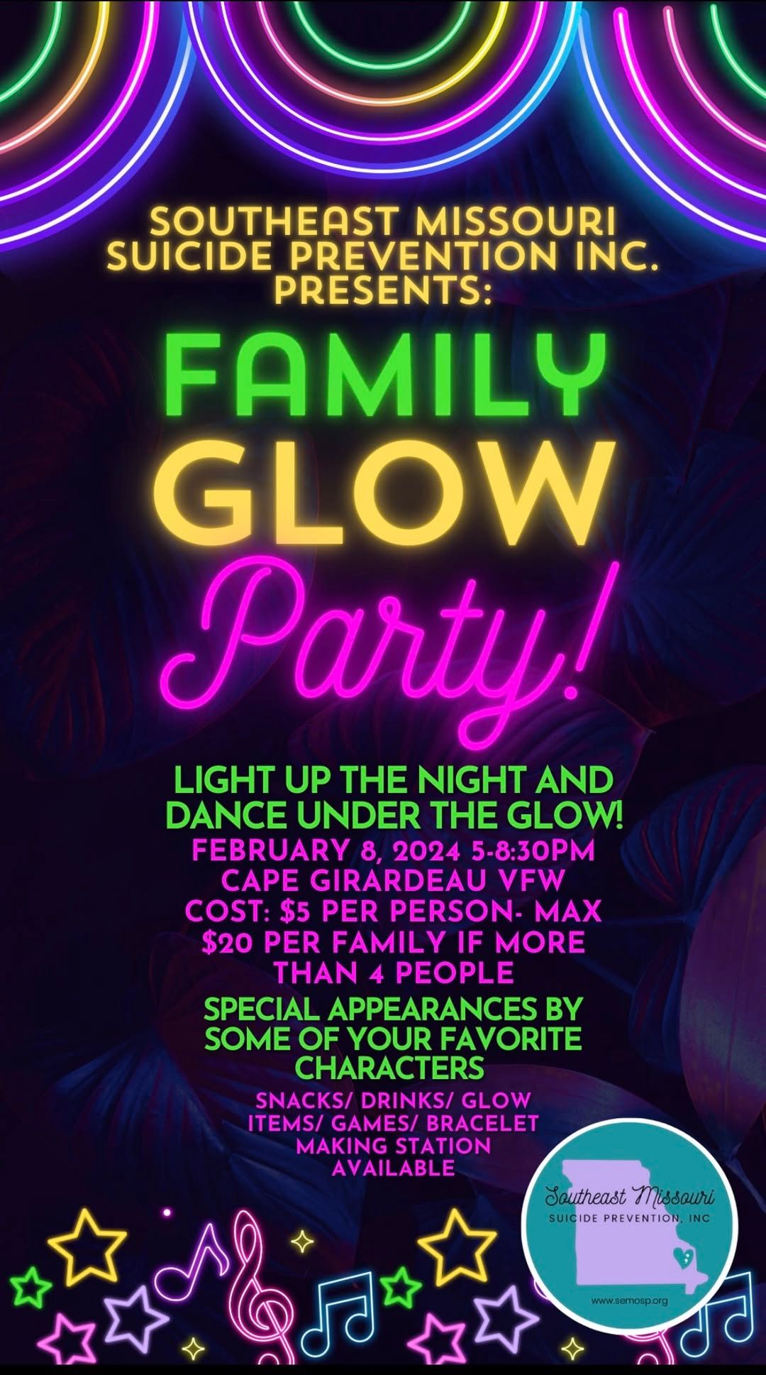 Family Glow Party