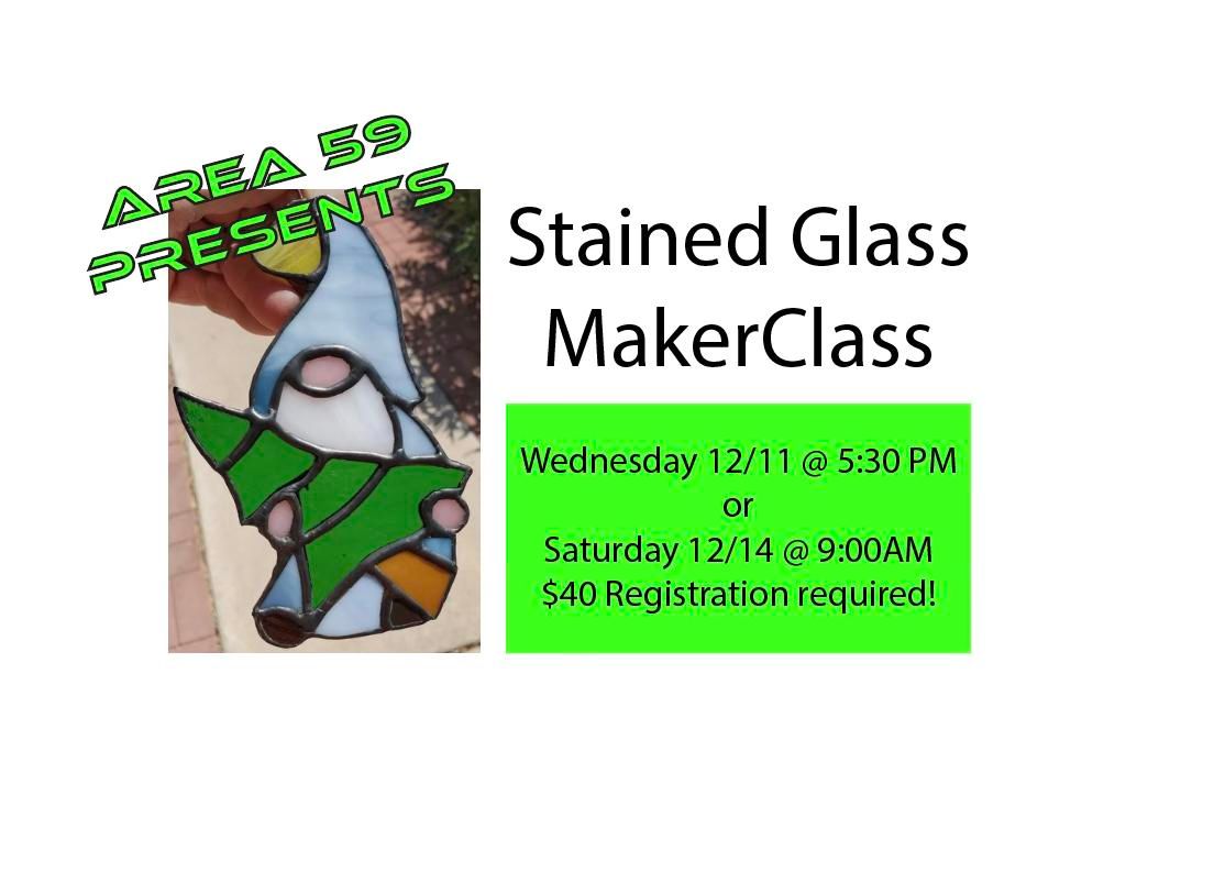 Stained Glass Christmas Gnome MakerClass (Dec. 14)