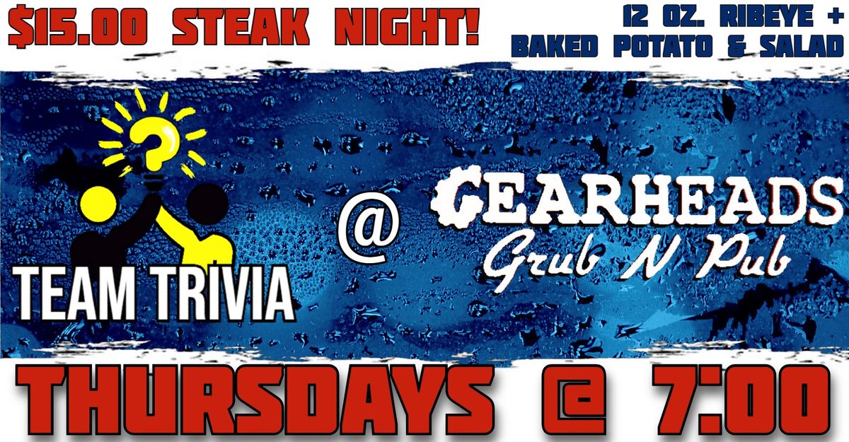 Team Trivia at Gearheads